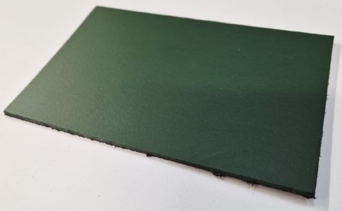 Pair Of Leather Horse Buckle Guards 1 Row - 3 Slots (Dark Green)